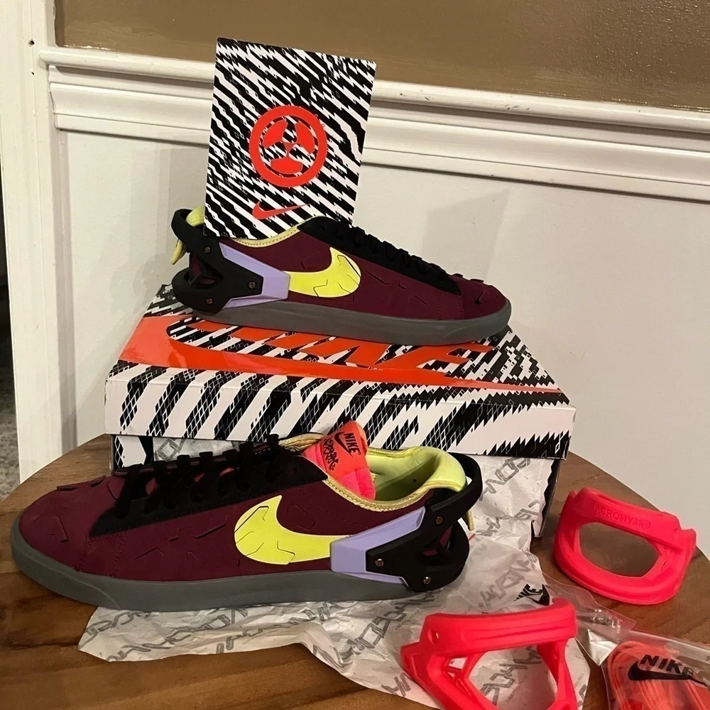Nike x ACRONYM Blazer Low leather trainers